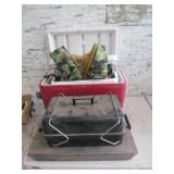 2) Cooler, Hitachi, Water Vest, Fire Rack