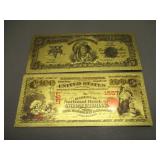 2) Gold Plated Bills