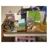 Tin, Boxes, Costume Jewelry, Lantern, Figurines