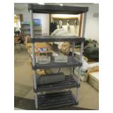 Plastic Shelf, Fencing, Wood Box