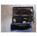 3) Pocket Knives; Masters Collection Ballistic,