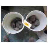 2) Buckets of Obsidian Rocks