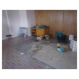Contents of Corner ;Cabinet, Metal Frames & More