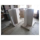 2) Slat Board Display Shelves