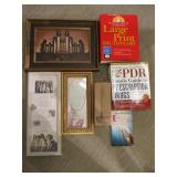 Pitures, Books  and Lighted Candle