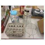 Egg Crates, Sun Tea Pitcher, Electric Churn