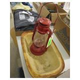 Lantern and Pampered Chef Stoneware