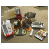 Air Popper, Plastic Cups, Bookends, Pots,