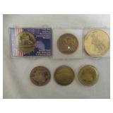 Collector Medallions (Railroad, Bicentennial,