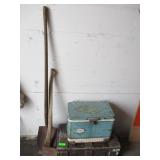 Steel Bin with Rope and Winches