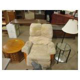 Recliner, End Table and Lamp with Table