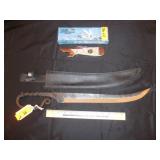 Large Leg Knife, Hand Forged Sword