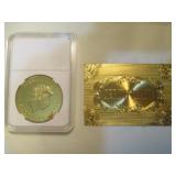 24K Gold Plated Coin with Certificate