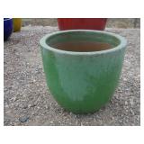 1) Green Vietnamese Terracotta Glazed Pot