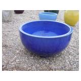 1) Blue Vietnamese Terracotta Glazed Pot