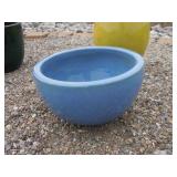 1) Light Blue Vietnamese Terracotta Glazed Pot
