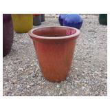 1) Red Vietnamese Terracotta Glazed Pot