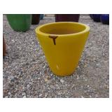 1) Yellow Vietnamese Terracotta Glazed Pot