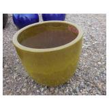 1) Yellow Vietnamese Terracotta Glazed Pot