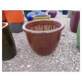 1) Brown Vietnamese Terracotta Glazed Pots