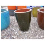 1) Green Vietnamese Terracotta Glazed Pot