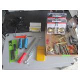 Tire Plug Kit, Drill Pres Jig, Box Cutter, Drill