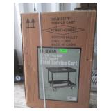 US General 24" x 36" Two Shelf Steel Service Cart