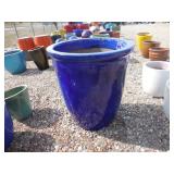 1) Blue Vietnamese Glazed Pot