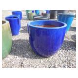 1) Blue Vietnamese Glazed Pot