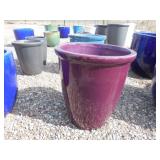 1) Purple Vietnamese Glazed Pot