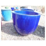 1) Blue Vietnamese Glazed Pot