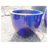 1) Blue Vietnamese Glazed Pot