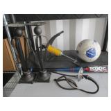 Soccer Ball, Pump, Candlesticks