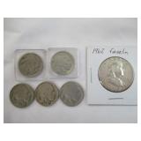 Buffalo Nickels, Franklin Half Dollar