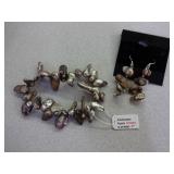 7" Pearl Bracelet with Earrings