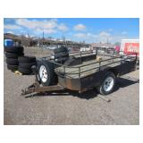 Flat Bed Single Axle Bumper Pull Toy Hauler