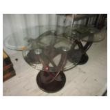 Glasstop Coffee Table and 2) End Tables