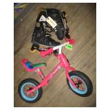 Small Childs Bike and Adult Roller Blades
