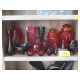 Red Glassware