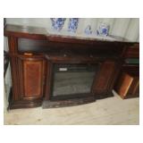 Cabinet with Built-In Electric Fireplace
