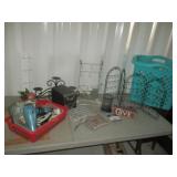 Baskets, Metal Hook Organizers, Candlesticks,