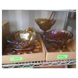 Golden Carnival Glassware Collection