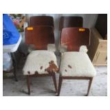 4) Cowhide Chairs