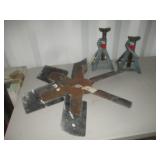 2) MVP Super Lift 2-Ton Jacks, Large Fan Blade