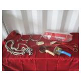 Horse Tack, Breaststrap With Detachable Tie Down