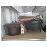 Wagner Cast Iron Dutch Oven, 3-Legged Dutch Oven