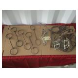 6) Old Horse Bits, 1) Bridle