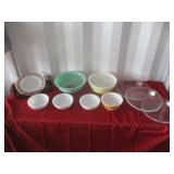 Pyrex Mixing Bowls, Cereal Bowls, Pie Dishes,