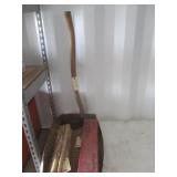 9) Wood Hammer Handles,  Vintage Foot Ax, Road