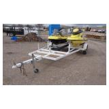 2) Sea Doo Bombardier  Jet Ski with Trailer